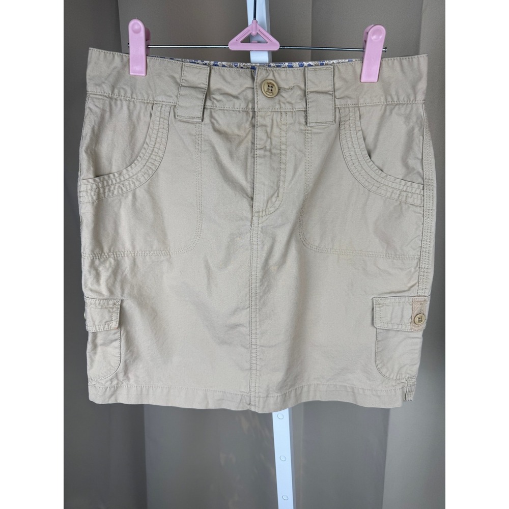 Carhartt Women's Khaki Cargo Mini Skirt Utility Workwear‎ size 4